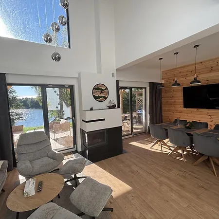 Villa Mazurski Dom Nad Jeziorem Z Prywatna Plaza I Sauna Szczytno (Warmian-Masurian)